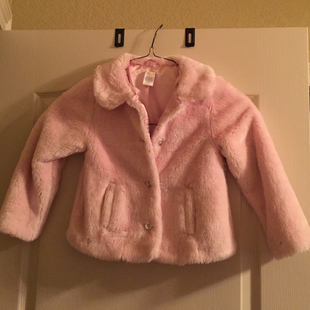 Gymboree pink furry coat