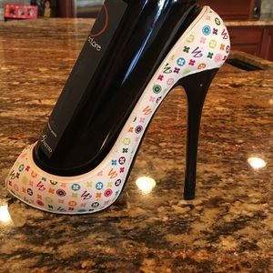 High heel wine holder
