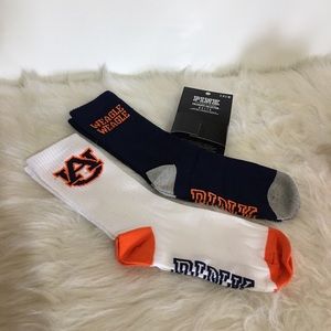 VS Pink Auburn Crew Socks