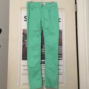 Green jeans