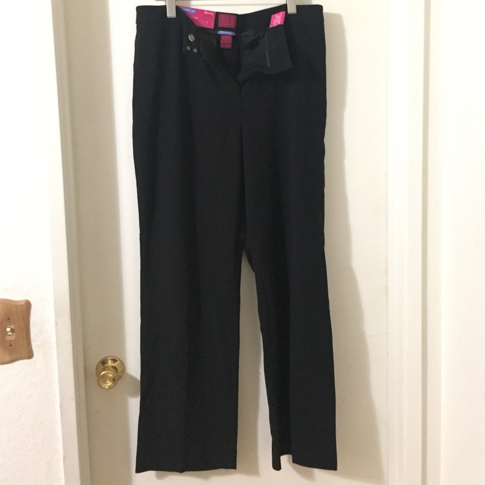 Women's size 16 straight leg black slacks