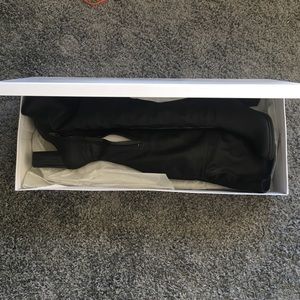 Calvin Klein leather knee high boots