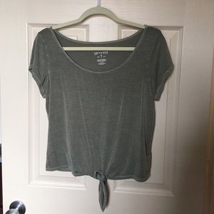 American Eagle Soft & Sexy Tied T-shirt