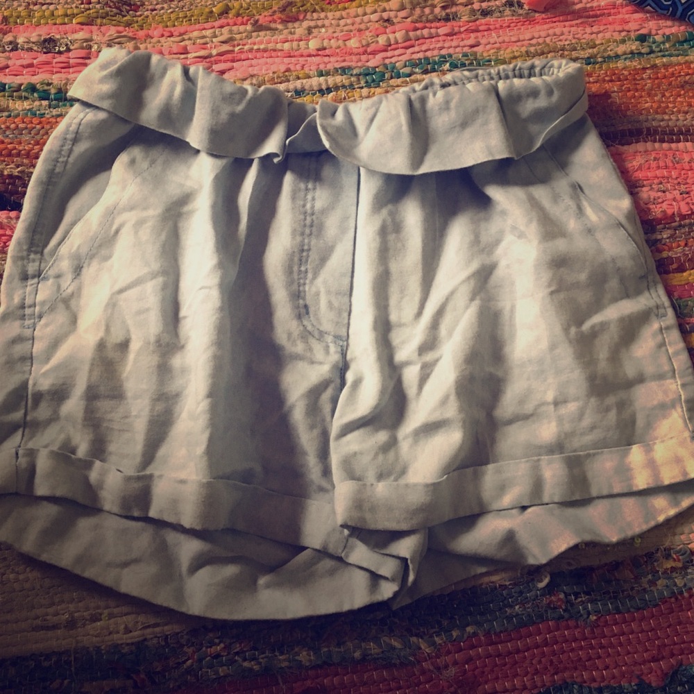 cute high waisted shorts (light blue)