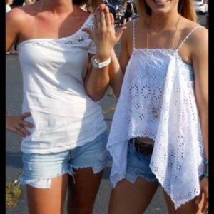 Free People Bohemian Eyelet Tank