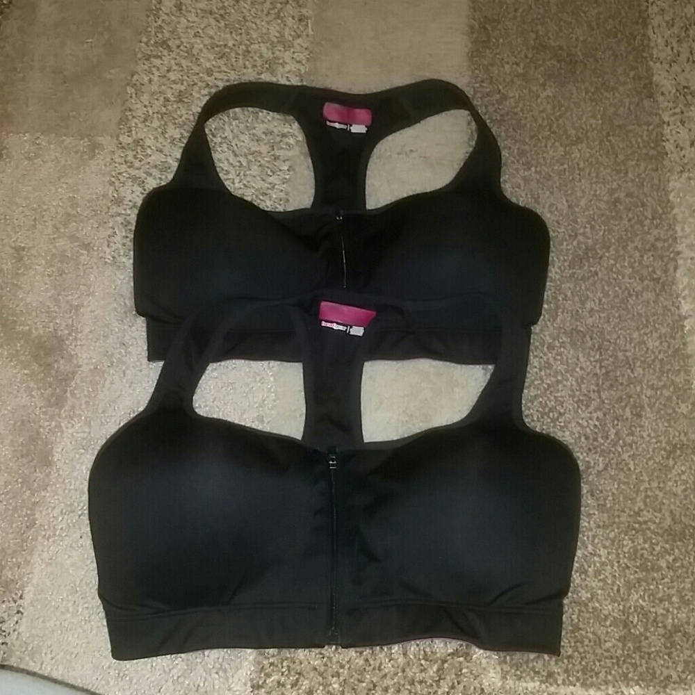 34DD Under Armour Heat Gear Sports Bra (x2)
