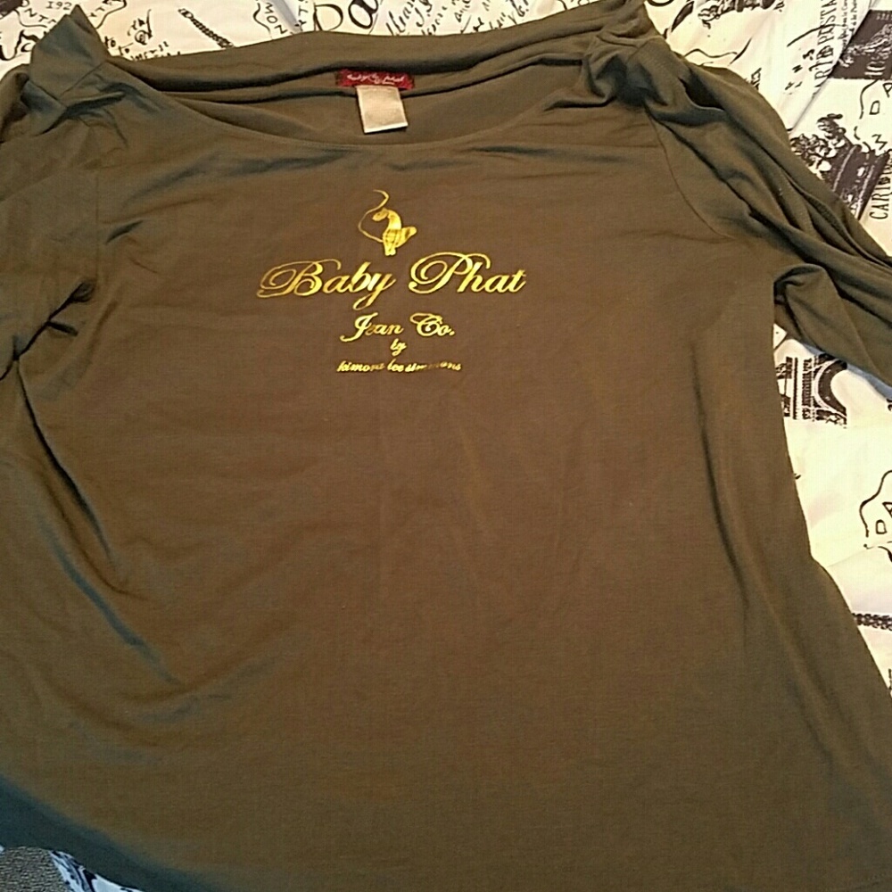 Baby Phat shirt with peek a boo arm detail