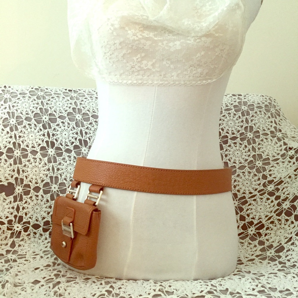 Michael Kors Leather Bag Belt