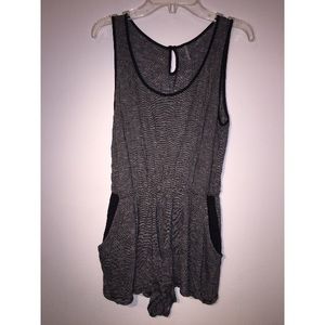 Black and white Romper