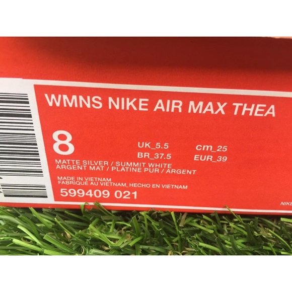 🎉HP🎉 NIKE AIR MAX THEA MATTE SILVER NEW IN BOX - Picture 6 of 6