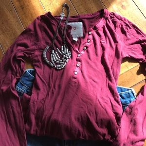 Abercrombie Size Medium long sleeve Henley