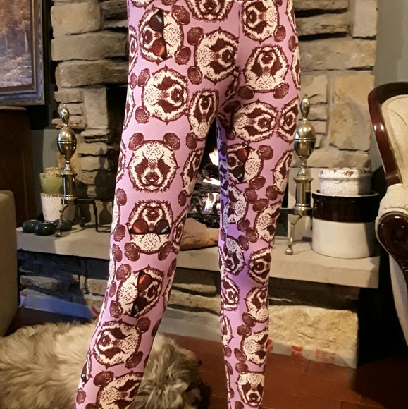 Lularoe Unicorn Rare Bear leggings - Picture 4 of 4