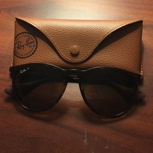 Authentic RayBans tortoise Erica sunglasses
