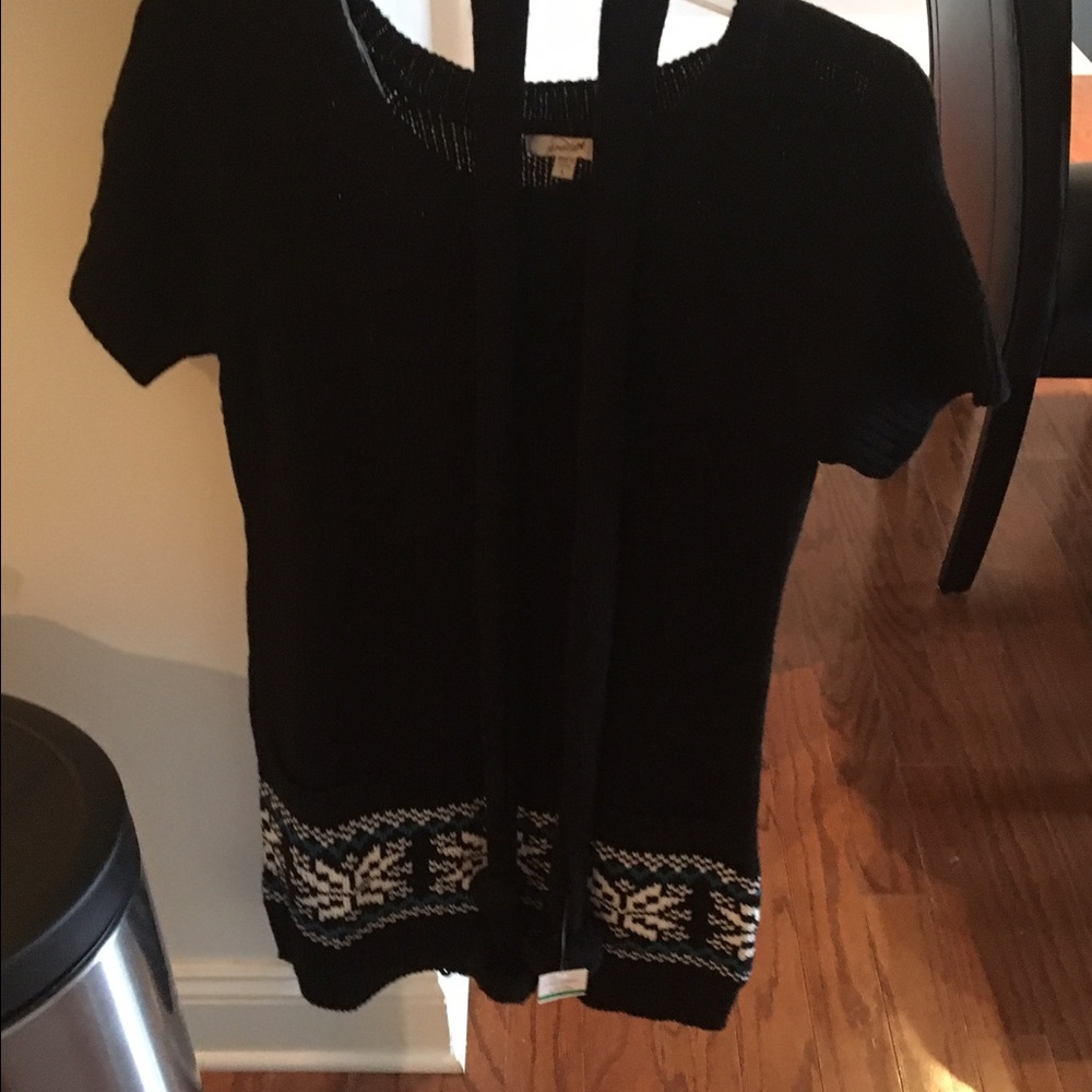 Black sweater dress