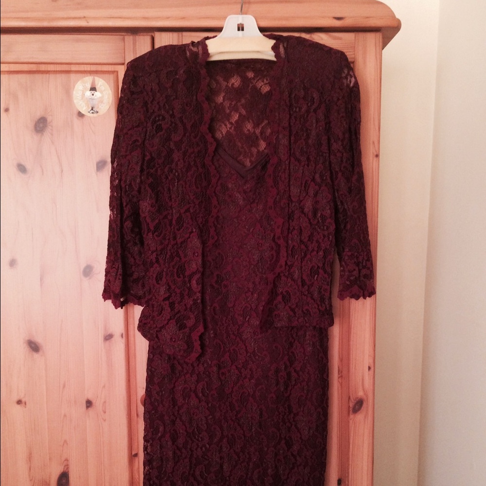 Maroon party dress