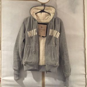 Abercrombie Sherpa-lined Zip-up Hoodie