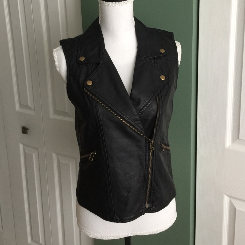 Sanctuary clothing leather vest