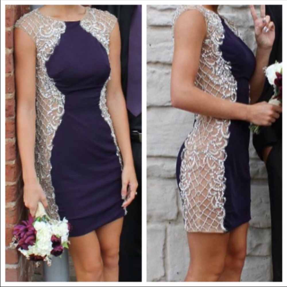 Plum purple Jovani Homecoming dress