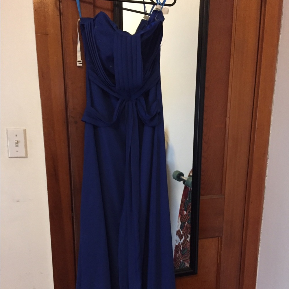 Royal blue gown
