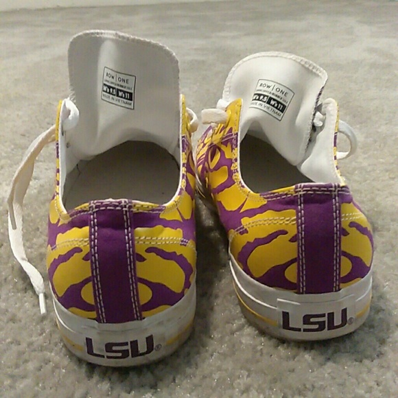 lsu converse tennis shoes