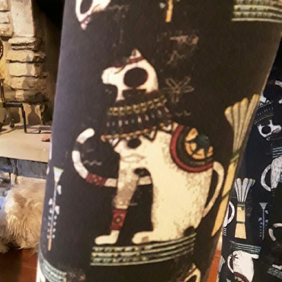 Lularoe Unicorn Rare Egyptian Royal Cat leggings - Picture 4 of 4