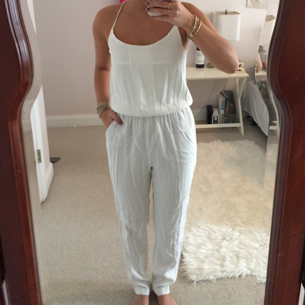White Jumpsuit w/ Pockets