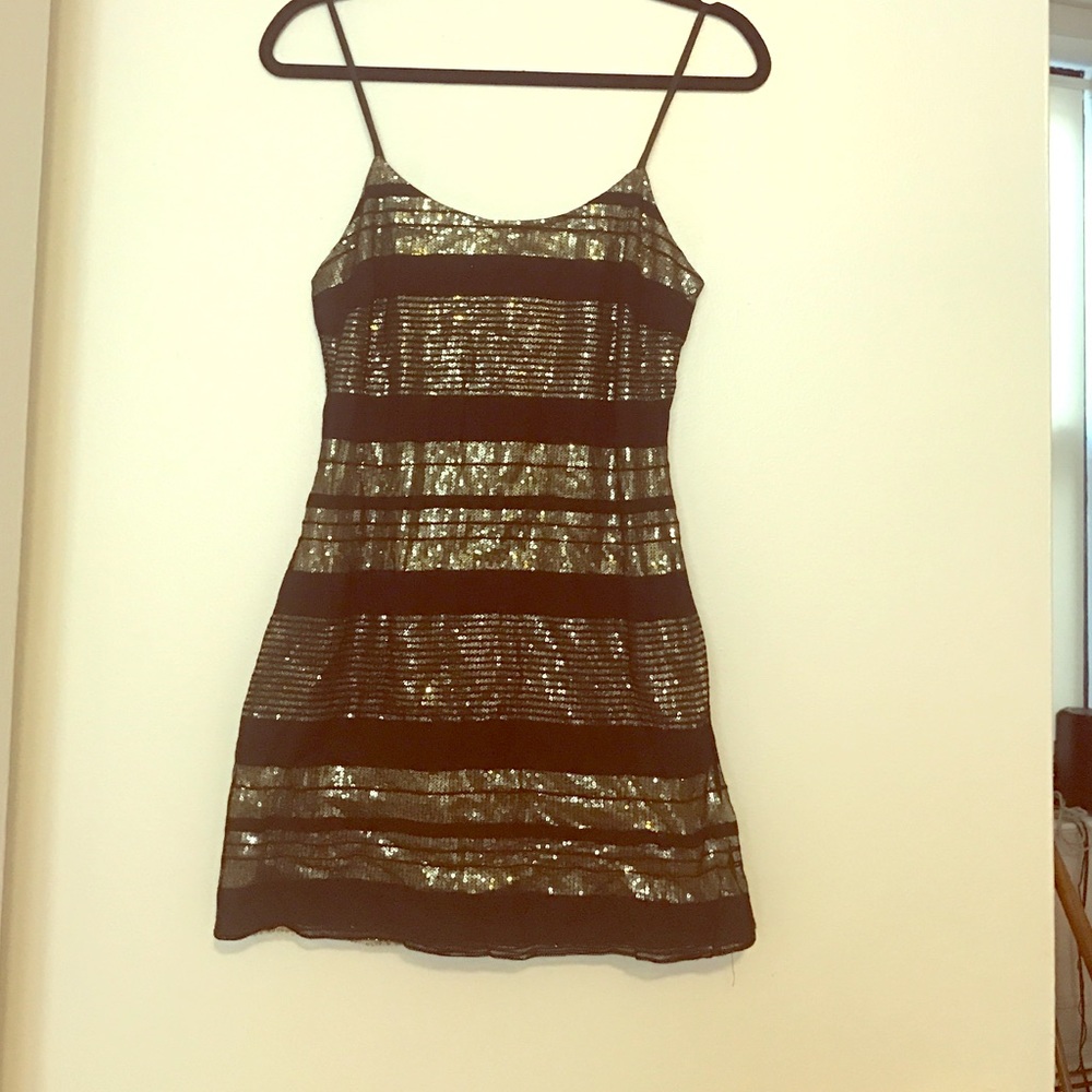Sequined mini dress