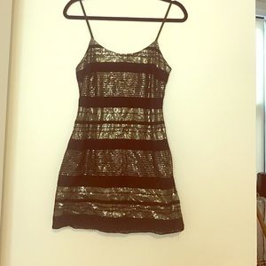 Sequined mini dress
