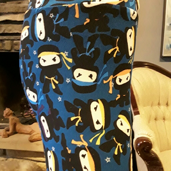 Lularoe Unicorn Rare Fun Ninja leggings - Picture 2 of 4