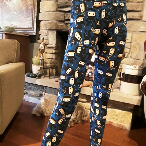 Lularoe Unicorn Rare Fun Ninja leggings - Picture 3 of 4