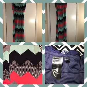 Strapless long dress