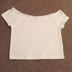 White crop top