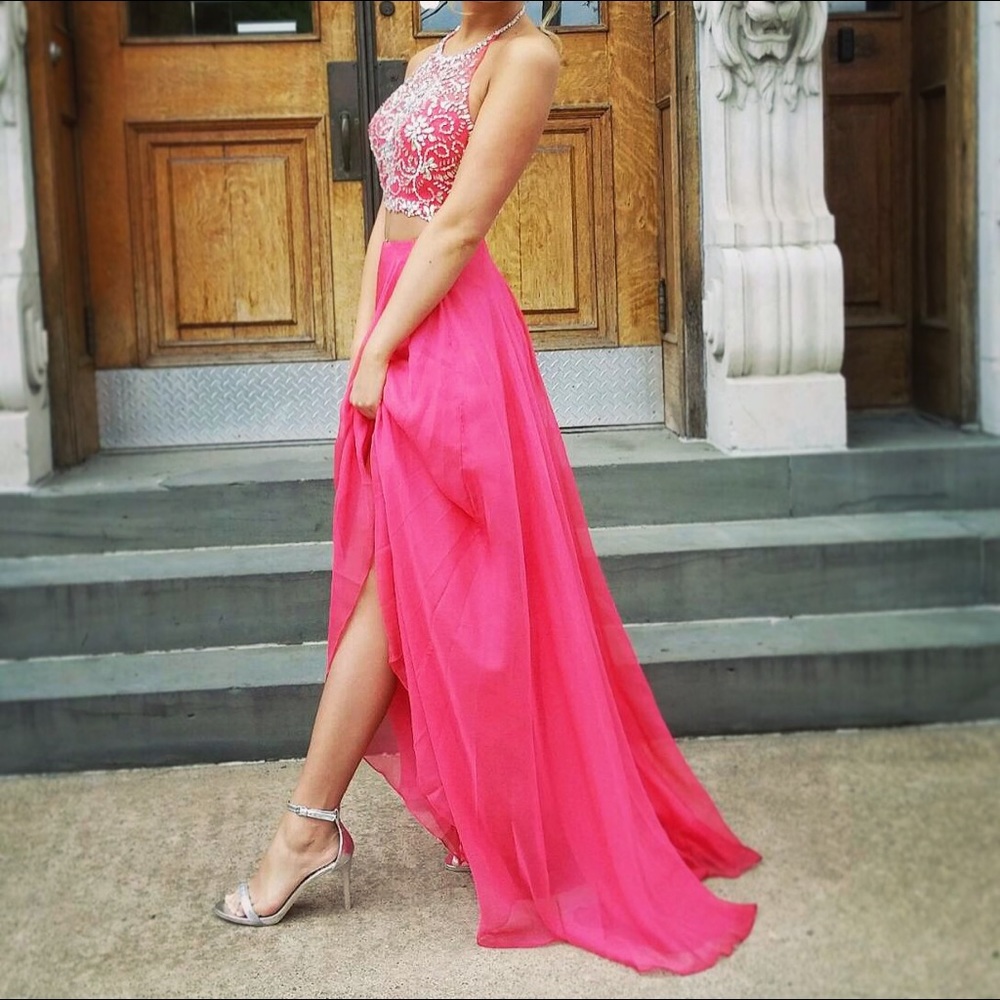 "Blush" brand pink Prom Dress