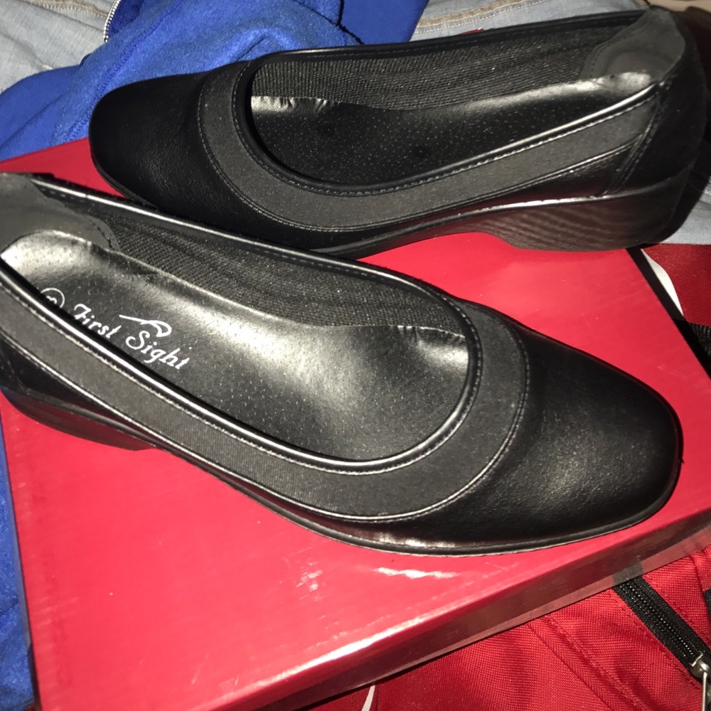 First sight shoes with a little heel