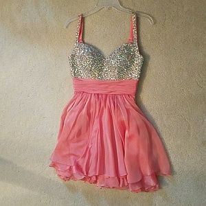 Coral formal dress