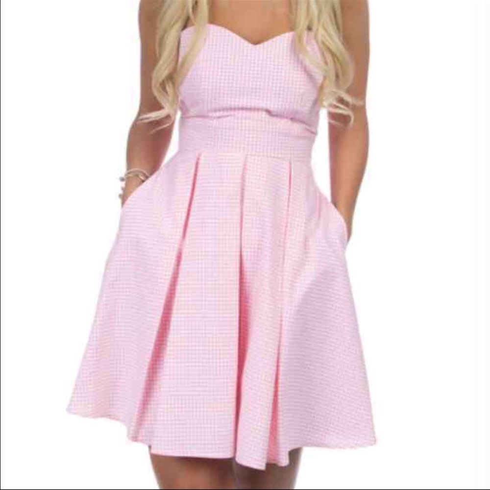 Lauren James dress strapless large NWT
