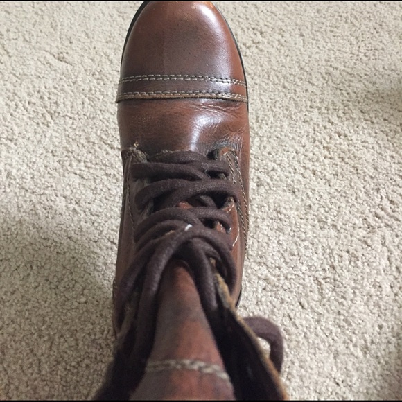 Steve Madden Troopa boots size7 brown leather - Picture 4 of 4