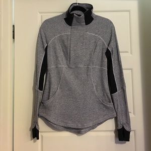 LuluLemon 1/2 zip Jacket, Gray, Sz 8