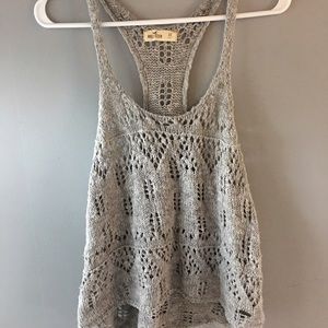 Racer back sweater tank top