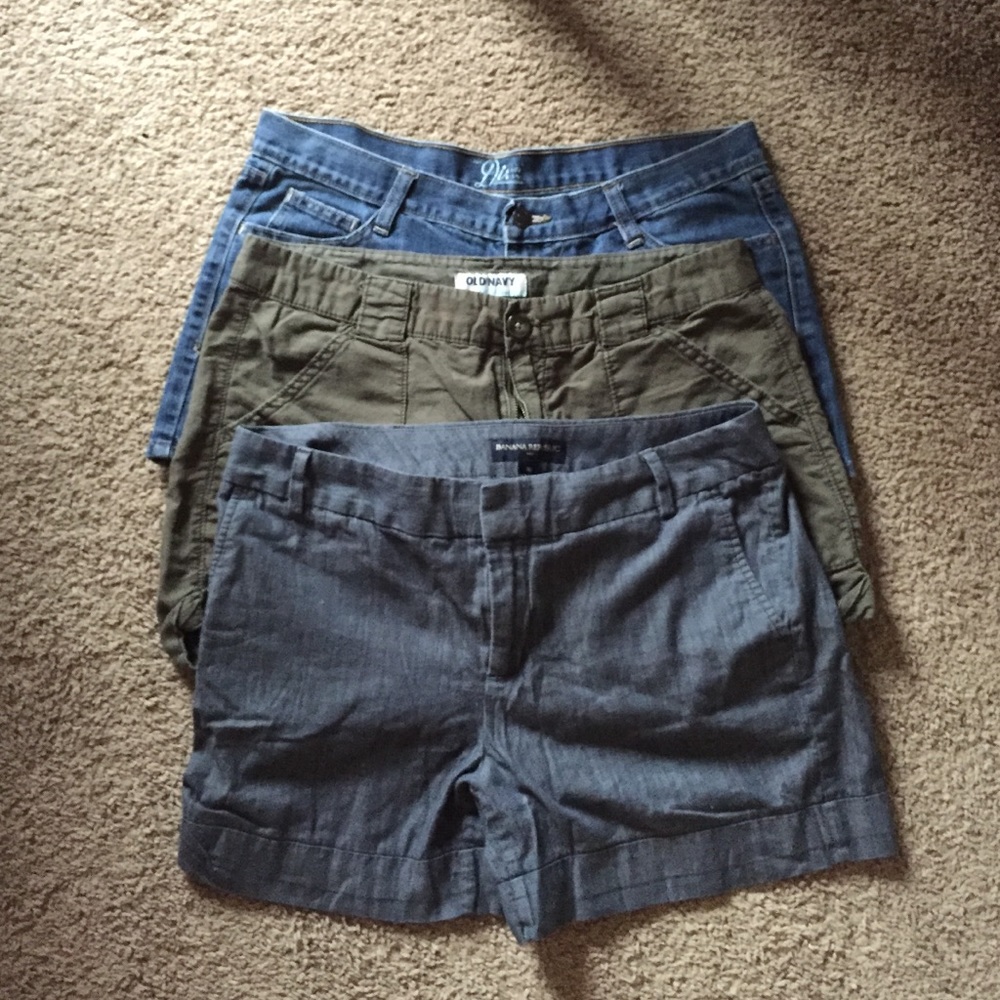 3 Pairs Neutral Color Shorts