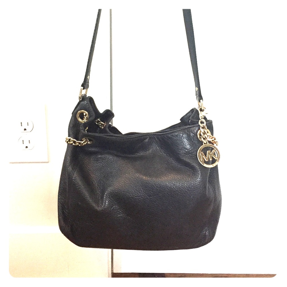 Michael Kors Jet Set Large Leather Shoulder Bag
