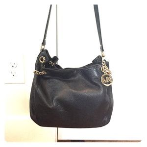 Michael Kors Jet Set Large Leather Shoulder Bag