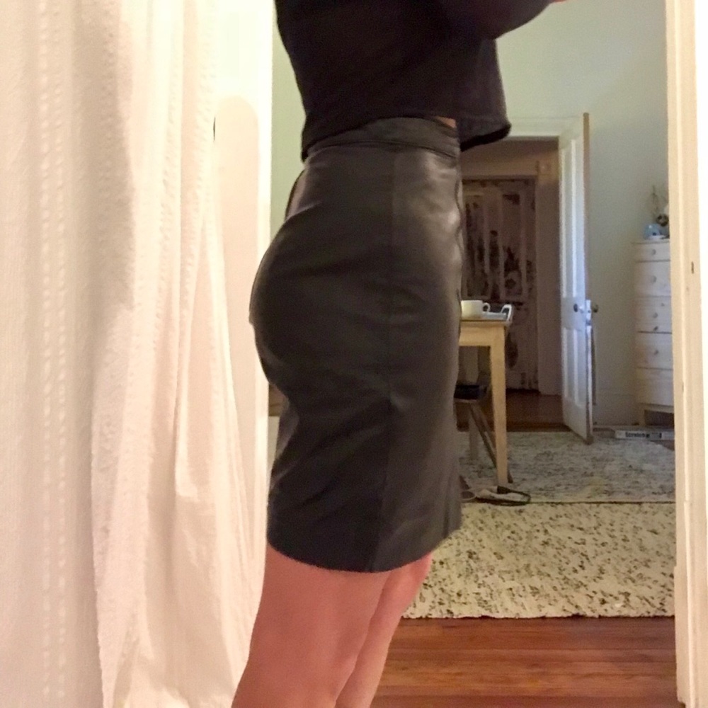 Vintage Leather Skirt