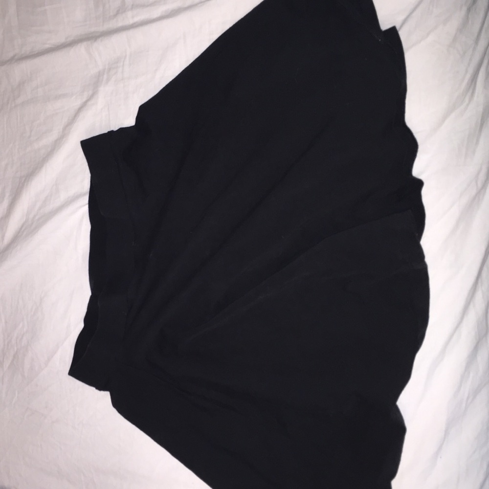 Pink Victoria's Secret black skater skirt