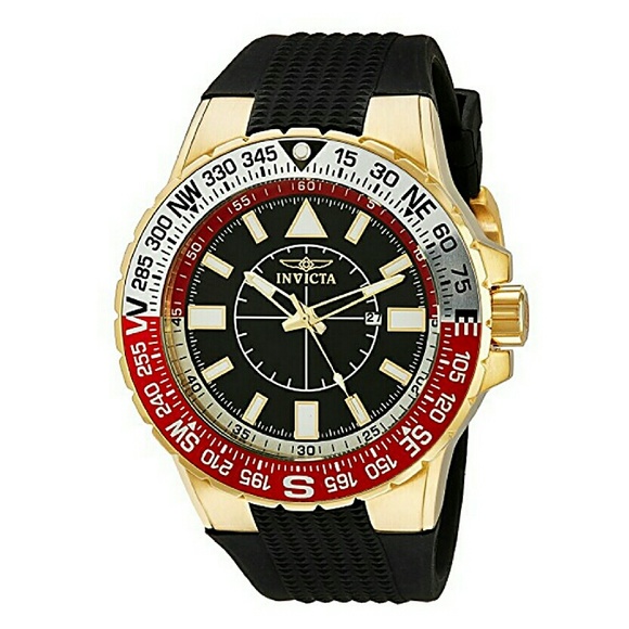 NWT Invicta Aviator Men's 18k watch