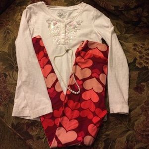 Kids Large LuLaRoe valentine leggings