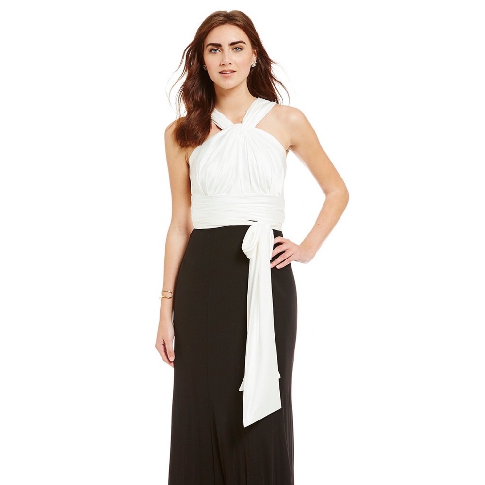 Vera Wang knotted neckline formal gown NWT