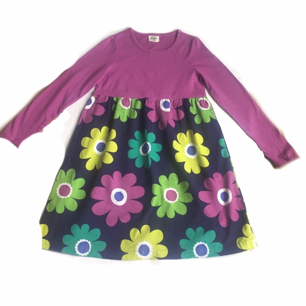 🌼💜Mini Boden girls dress – size 9–10Y