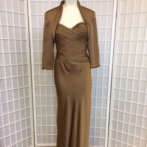 Avanti 2woman cocktail dress bronze new sizes 8&10