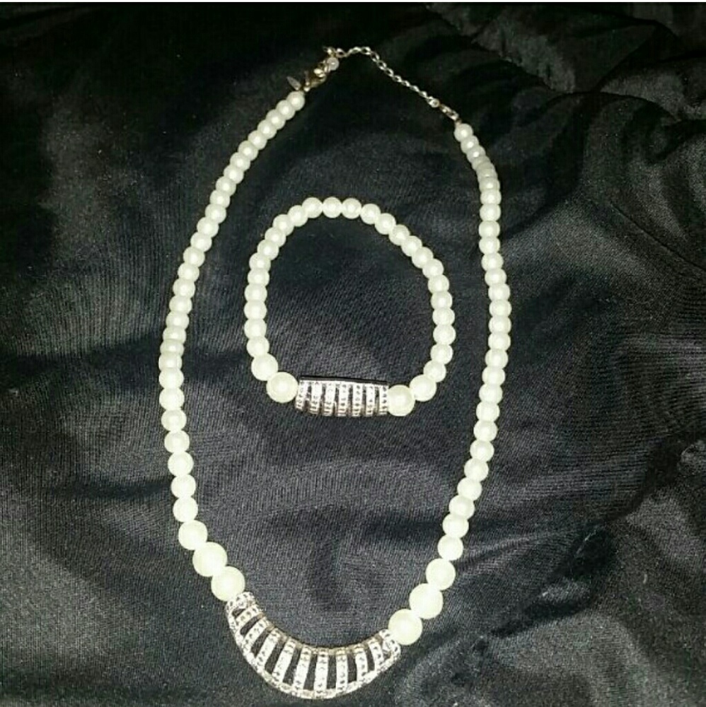 Pearl and Rhinestone Costume Set